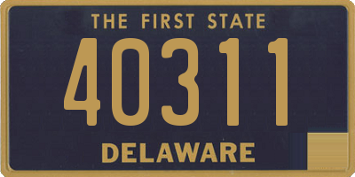 DE license plate 40311