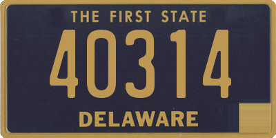 DE license plate 40314