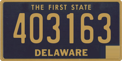 DE license plate 403163