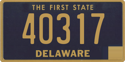 DE license plate 40317