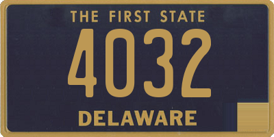 DE license plate 4032