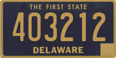 DE license plate 403212