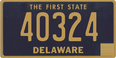 DE license plate 40324