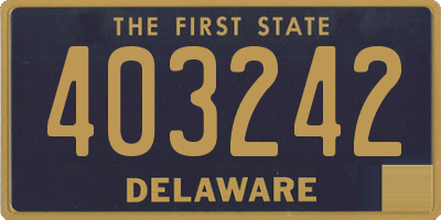 DE license plate 403242