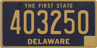 DE license plate 403250