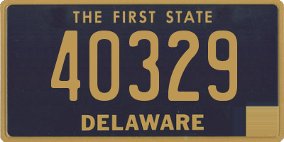 DE license plate 40329