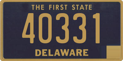 DE license plate 40331