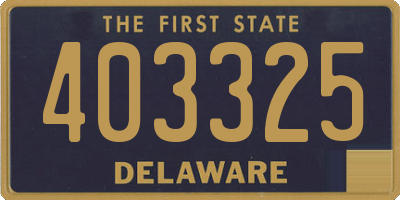 DE license plate 403325