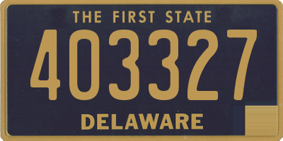 DE license plate 403327