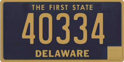 DE license plate 40334