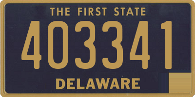 DE license plate 403341