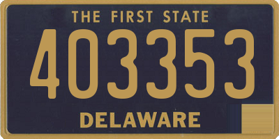 DE license plate 403353