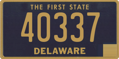 DE license plate 40337