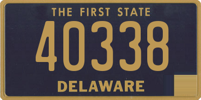 DE license plate 40338