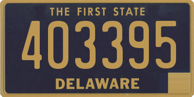 DE license plate 403395