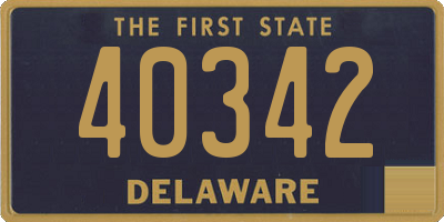 DE license plate 40342