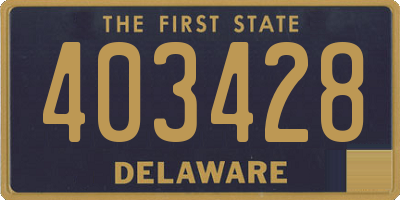 DE license plate 403428
