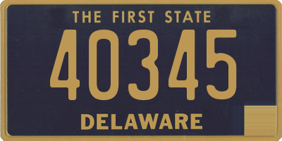 DE license plate 40345