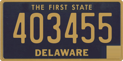 DE license plate 403455