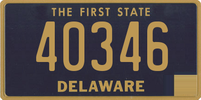 DE license plate 40346