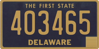 DE license plate 403465