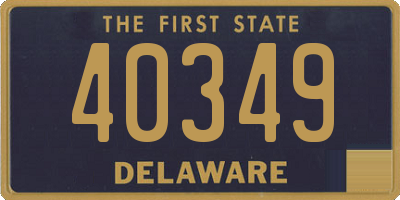 DE license plate 40349