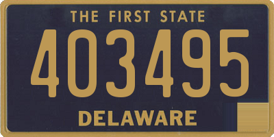 DE license plate 403495