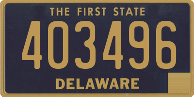 DE license plate 403496