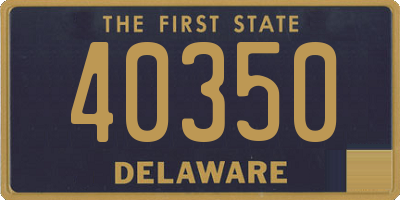 DE license plate 40350