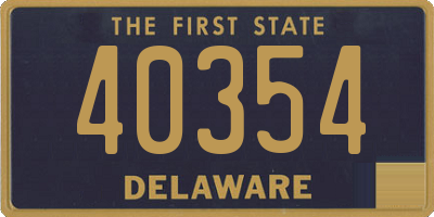 DE license plate 40354