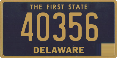 DE license plate 40356
