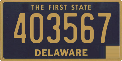 DE license plate 403567