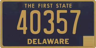 DE license plate 40357