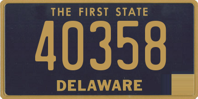 DE license plate 40358