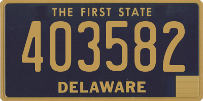 DE license plate 403582