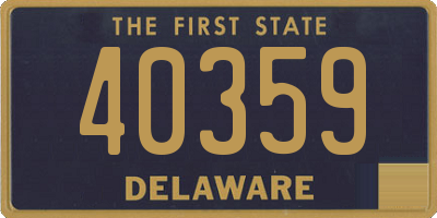 DE license plate 40359