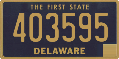 DE license plate 403595