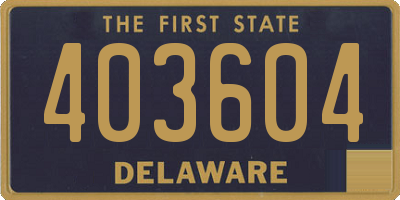 DE license plate 403604