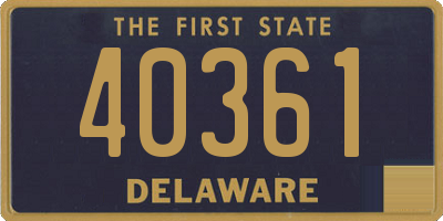 DE license plate 40361