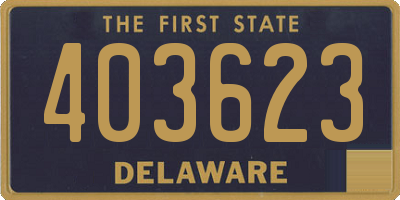 DE license plate 403623