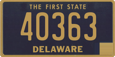 DE license plate 40363