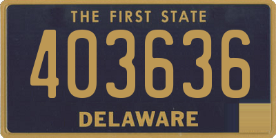 DE license plate 403636
