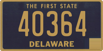 DE license plate 40364