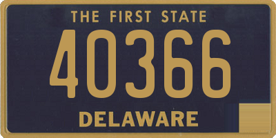 DE license plate 40366