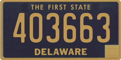 DE license plate 403663