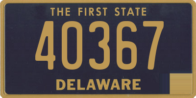 DE license plate 40367