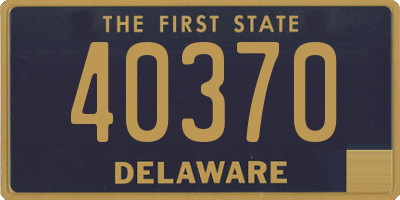 DE license plate 40370