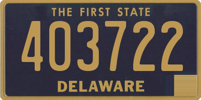 DE license plate 403722