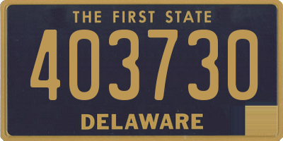 DE license plate 403730