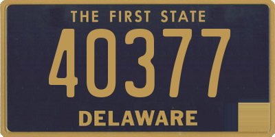 DE license plate 40377